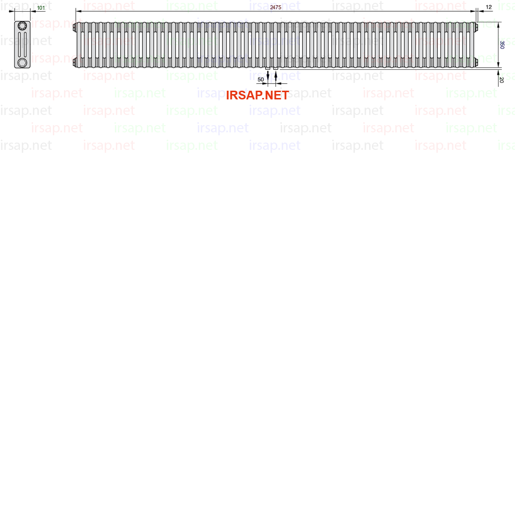 Радиатор IRSAP Tesi 30350/55 T50 CL 01